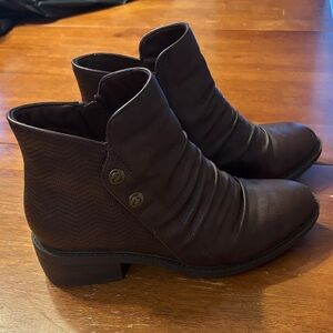BareTraps Stevie Dark Brown Ankle Booties
